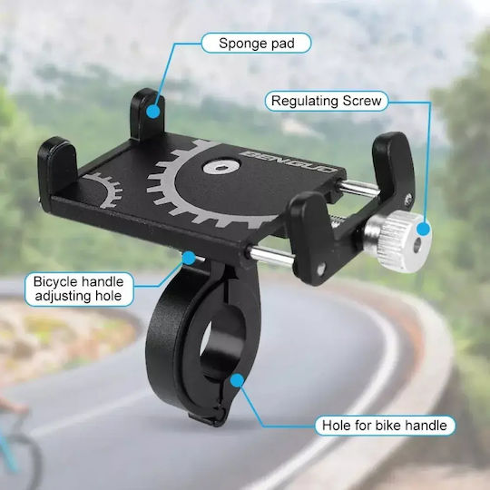 Metal Adjustable Motorcycle & Bicycle Phone Mount 3-Axis Handlebar Tc-429