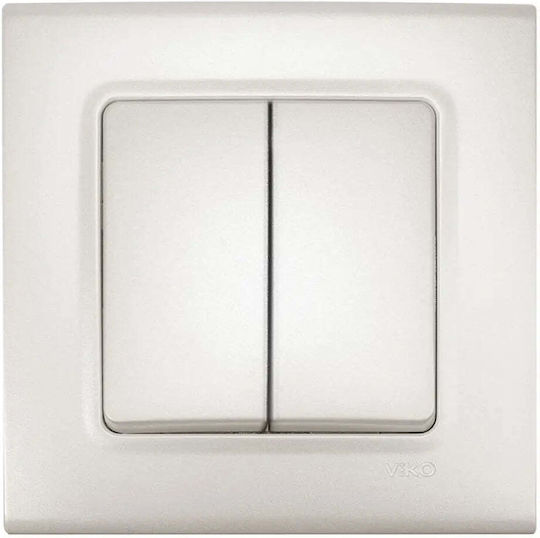 Doppel-Schalter Perlmutt Viko By Panasonic Linnera Life