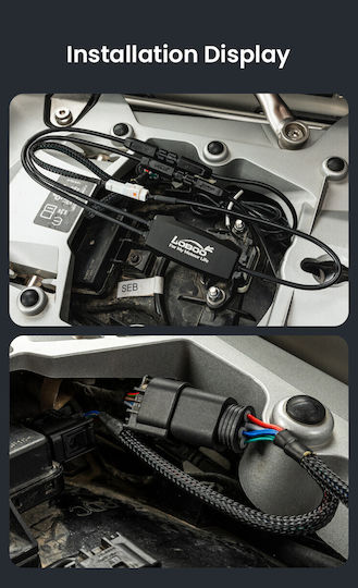 Loboo Bmw Мотоциклетен Контролер За Фар Can-bus Plug & Play Ip68