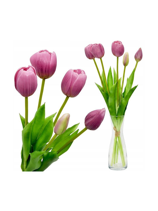 Bouquet of Purple Tulips 39cm Saska Garden