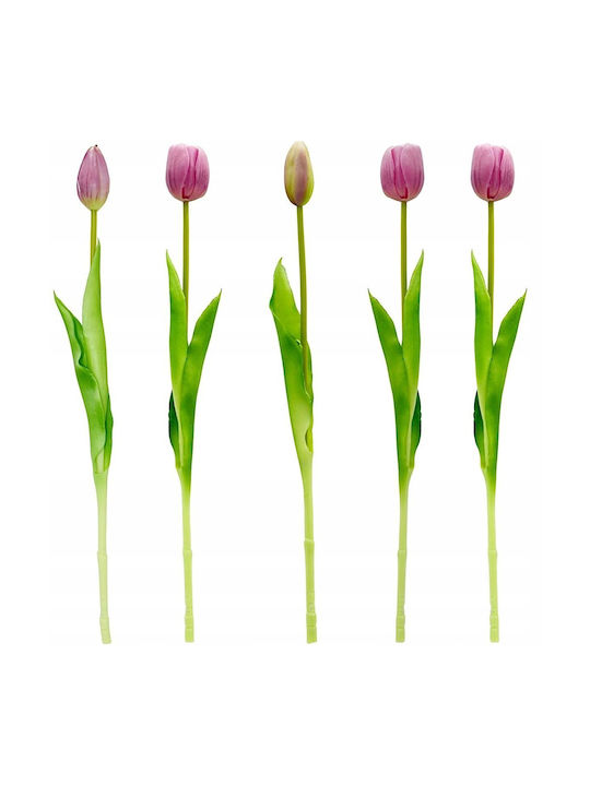 Bouquet of Purple Tulips 39cm Saska Garden