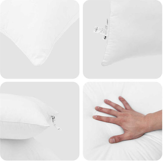 vidaXL Duvet Cover Set Single with Pillowcase 155x220 White