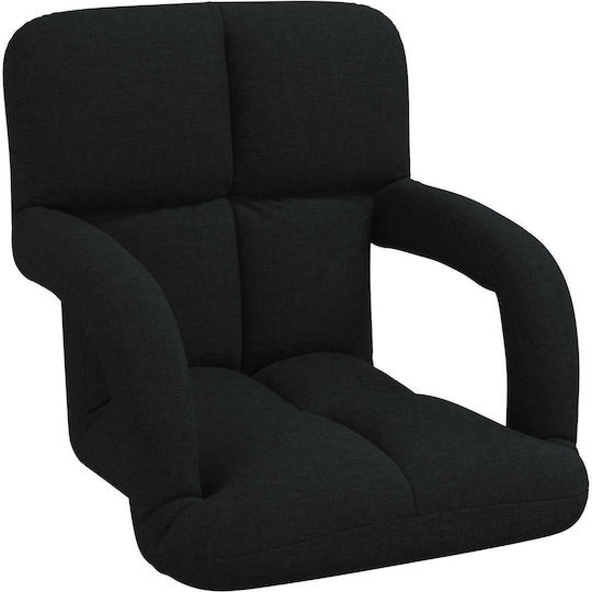 Vielseitiger Sitzsack Sessel Schwarz 58x62x58cm