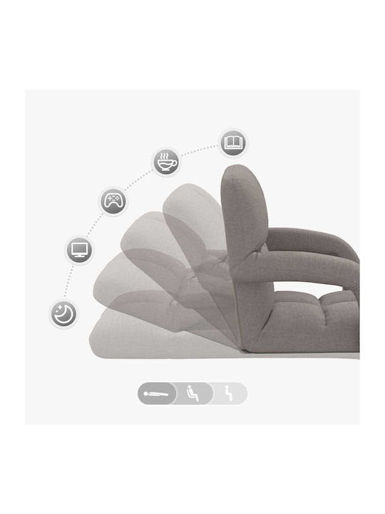 Multifunctional Bean Bag Chair Taupe 58x62x58cm