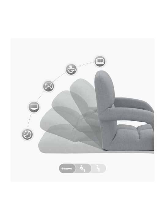 Multifunctional Bean Bag Chair Light Gray 58x62x58cm