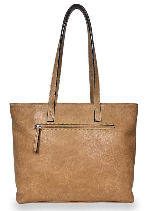 Dusta Damen Schultertasche Beige