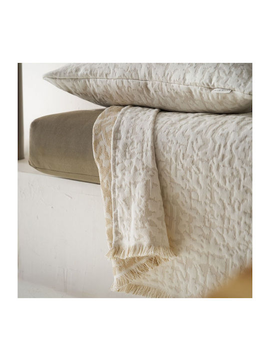 Gofis Home Francis Armchair Throw 180x175cm Natural Beige