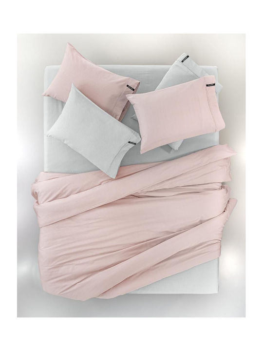 Guy Laroche Duvet Cover Cotton Satin Queen 225x245 Minimal Pudra