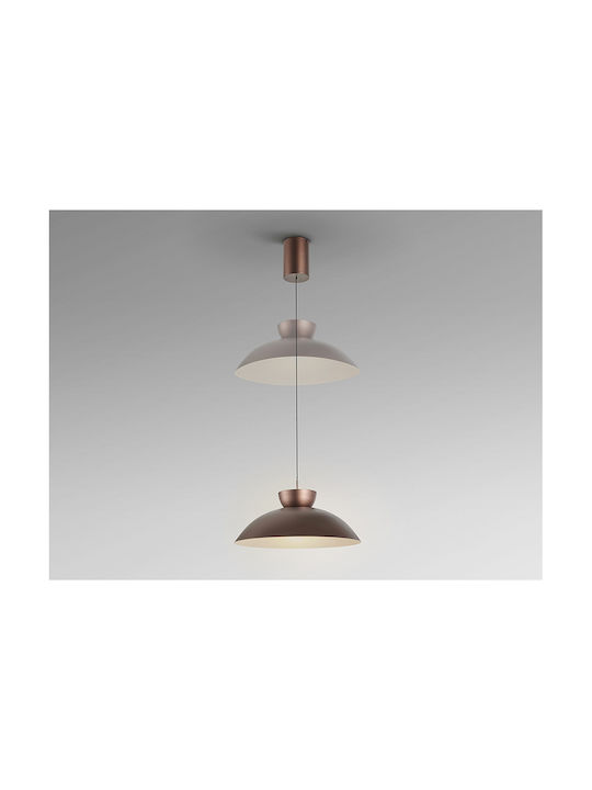 Lumini Suspendate Bronz Întunecat LED Cu Lumină Alb Cald Reglabilă Ca Înălțime