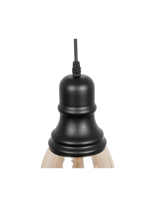 GloboStar Oliver Pendant Ceiling Light Honey with E27 Socket 14x14x30cm