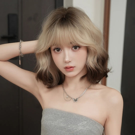 Animis Beauty Perücke Mit Synthetischem Haar In Blond Farbe 30cm