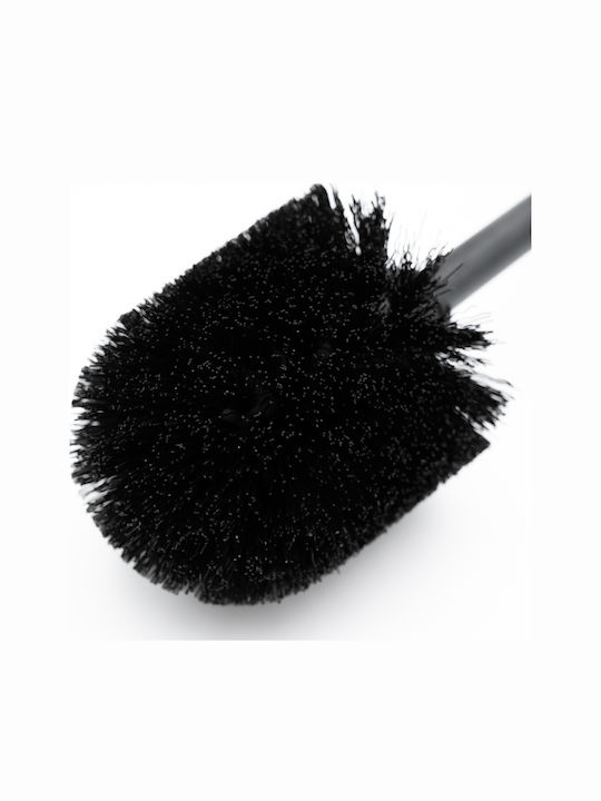 TnS Hotel Cubic Metallic Bathroom Brush and Trash Can Set Soft Close 5l White