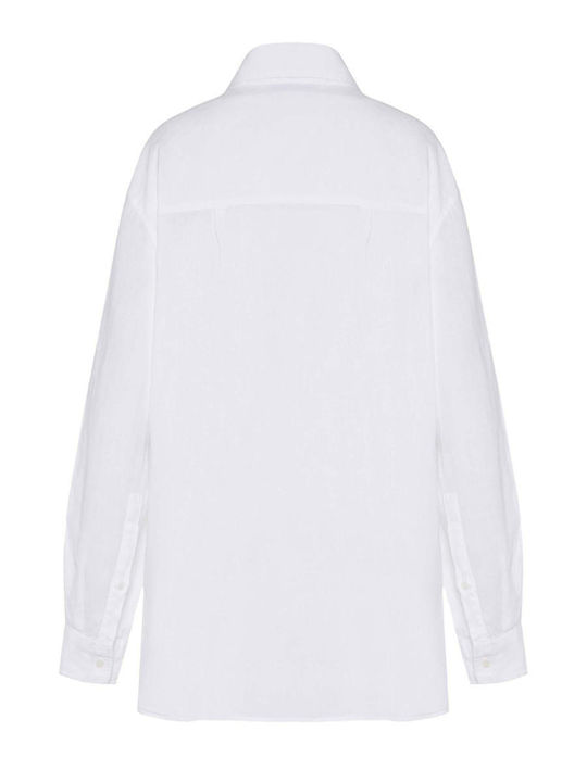 Μακρυμάνικο Γυναικείο Πουκάμισο White