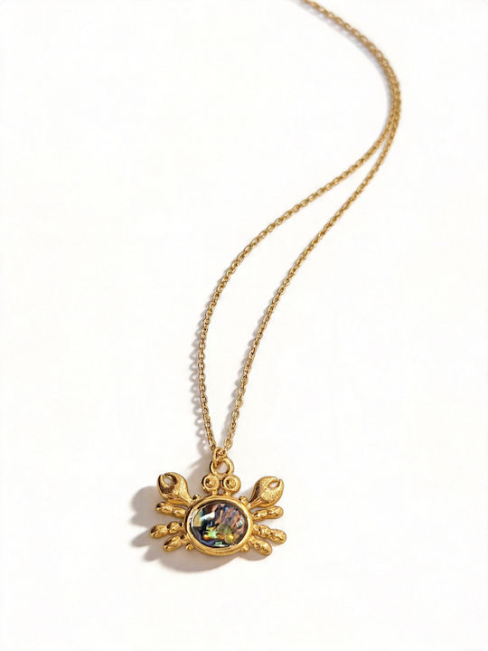 Cozycosmos Necklace Made of Light Blue Steel