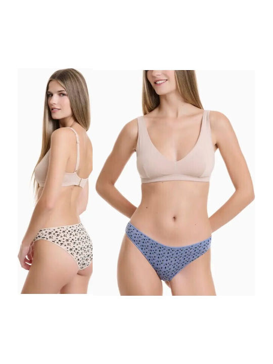 Bamboo Chiloți Pentru Femei 2 Pack Multicolori