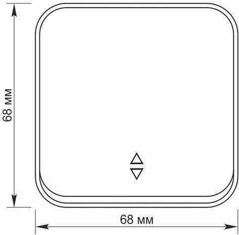 Videx Recessed Wall Switch Gray