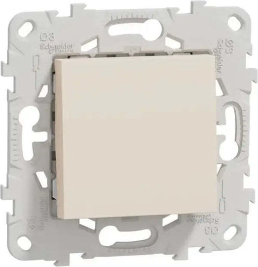 Schneider Electric Unica Recessed Wall Switch Ecru