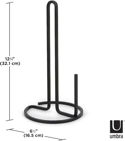 Umbra Squire Papierhandtuchhalter Metallisch Schwarz Umbra Squire Papierhandtuchhalter Metallisch Schwarz