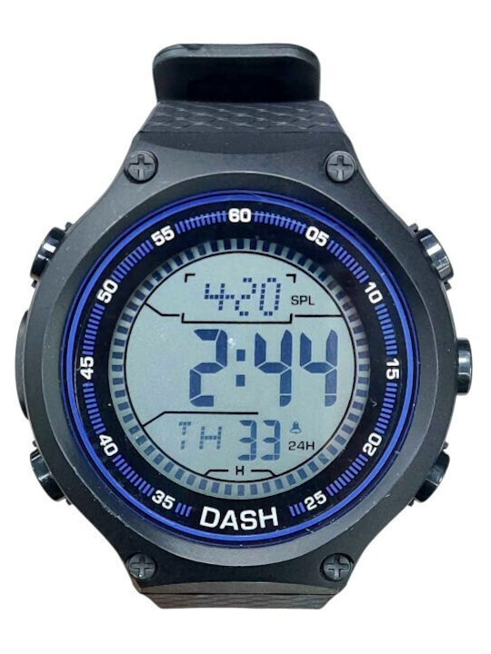 Battery Watch with Rubber Strap