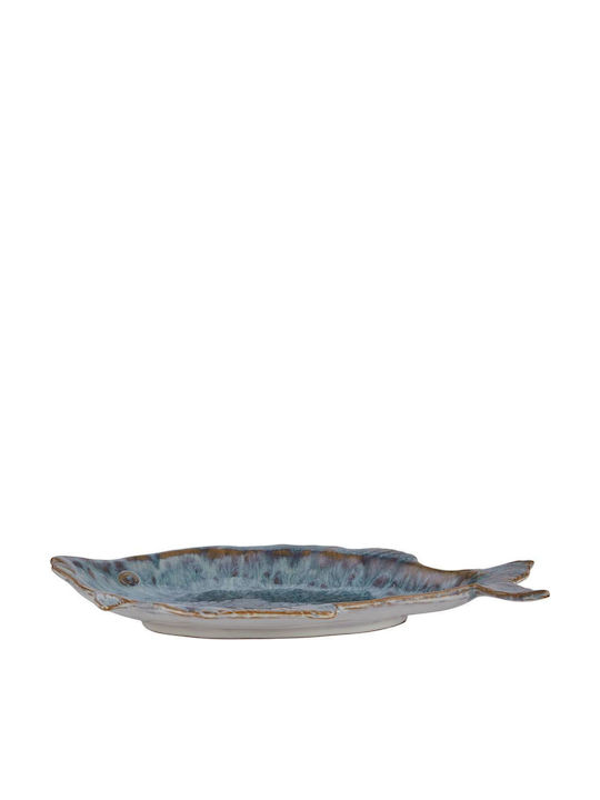 Butlers Taverna Διακοσμητική Πιατέλα Κεραμική Μπλε 36x18εκ.