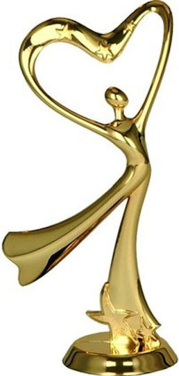 Gold Plastic Figurine Dancing F198/g Golden