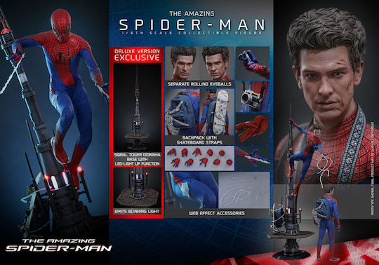 Figurină Colectabilă Amazing Spider-man Movie Masterpiece Figura de Acțiune 1/6 Spider-man Versiune Deluxe 30 Cm