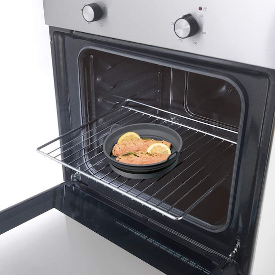 Καλαθάκι Σιλικόνης Air Fryer Metaltex 20 Εκ Πτυσσόμενο Γκρι 222194