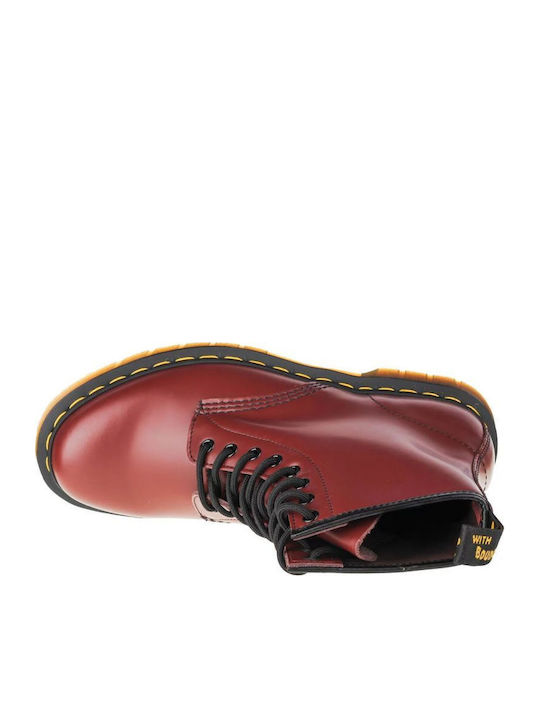 1460 Leder Rot Herrenstiefel