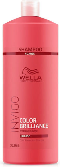 Wella Invigo Color Brilliance Coarse Σαμπουάν Ενυδάτωσης & Διατήρησης Χρώματος για Βαμμένα Μαλλιά 1000ml