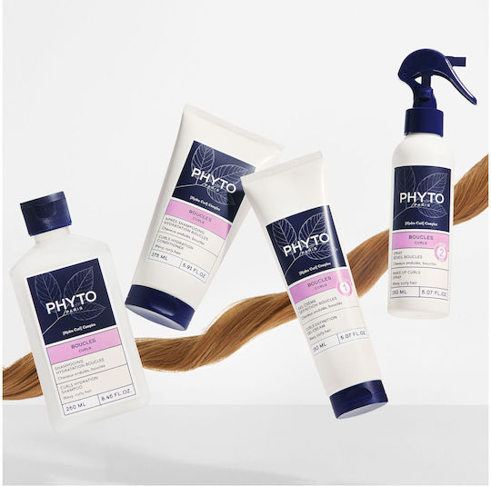 Phyto Curls Σαμπουάν Αναδόμησης/Θρέψης & Ενυδάτωσης για Σγουρά Μαλλιά 250ml