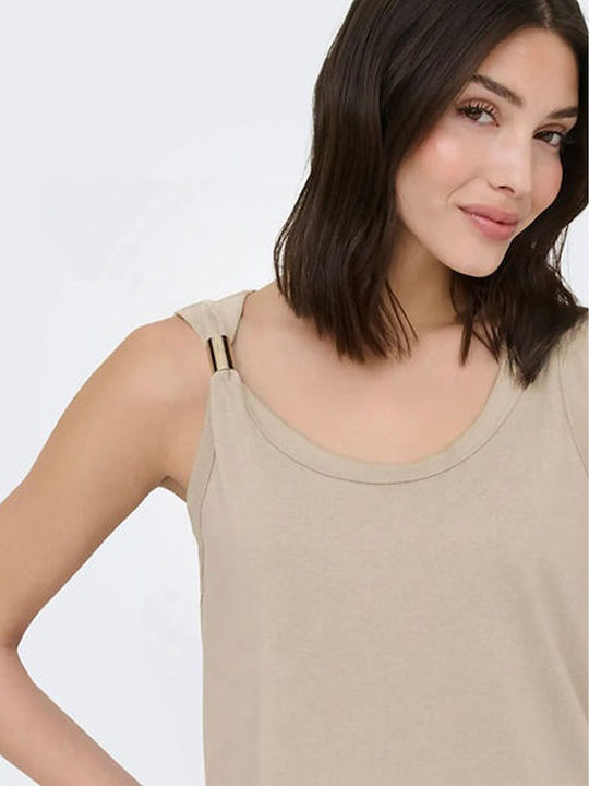 Women's Sleeveless Blouse Cream