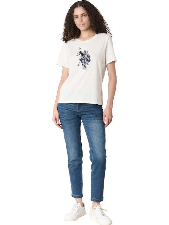 Women's Polo Blouse Bianco Giallo