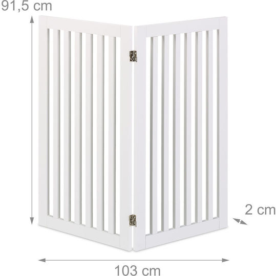 Relaxdays Dog Door in White Colour 91.5 x 103 cm