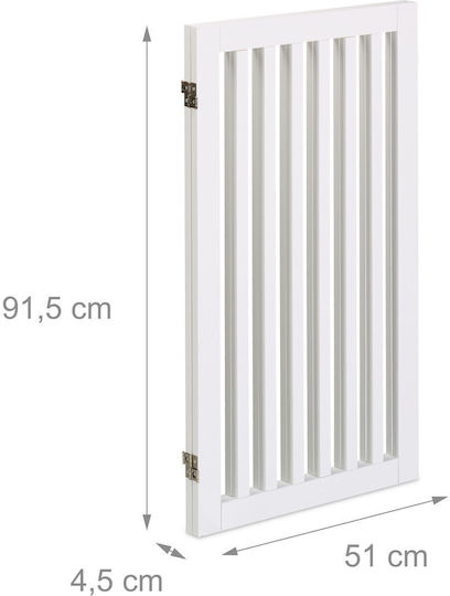 Relaxdays Dog Door in White Colour 91.5 x 103 cm