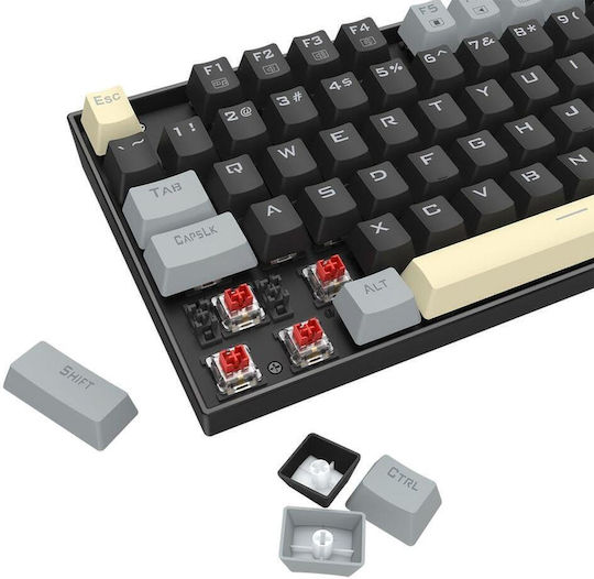Redragon K552 Gaming Mechanical Keyboard Tenkeyless with Custom Red Switches and RGB Lighting English US