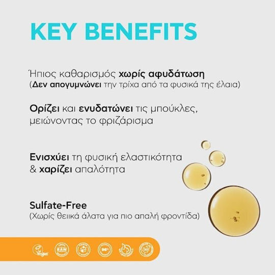 Natura Siberica Σαμπουάν Αναδόμησης/Θρέψης & Ενυδάτωσης για Σγουρά Μαλλιά 400ml