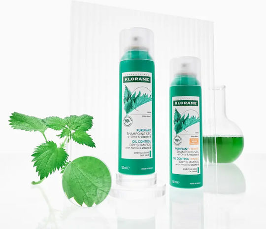 Klorane Dark Hair Ξηρό Σαμπουάν Όγκου & Διατήρησης Χρώματος για Λιπαρά Μαλλιά 150ml