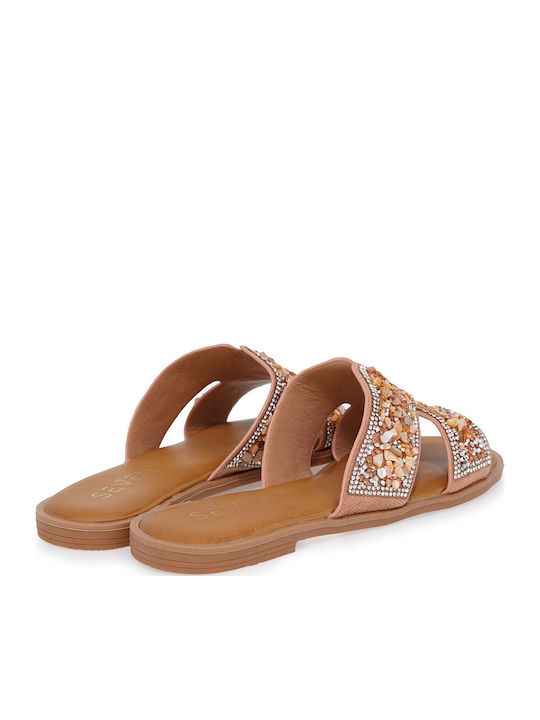 Women's Flat Sandals Rose Gold
