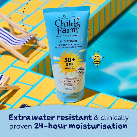 Childs Farm SPF50 Αδιάβροχο Βρεφικό Αντηλιακό Γαλάκτωμα για Πρόσωπο 100ml