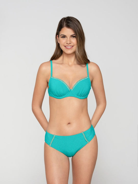 Sutien Bikini cu Burete Turcoaz