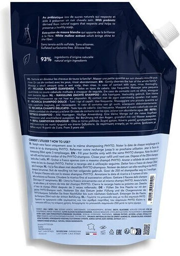 Phyto Douceur Softness Refill Σαμπουάν Ενυδάτωσης & Λάμψης 750ml