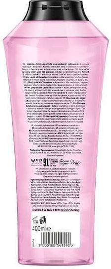 Gliss Kur Liquid Silk Sampon de Par Reconstrucție/Hrană și Hidratare pentru Toate Tipurile de Păr 400ml