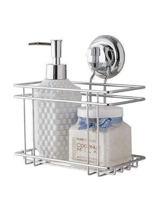 Compactor An der Wand montiertes Badezimmerregal Metallisch 18.5x13.2x20.3cm