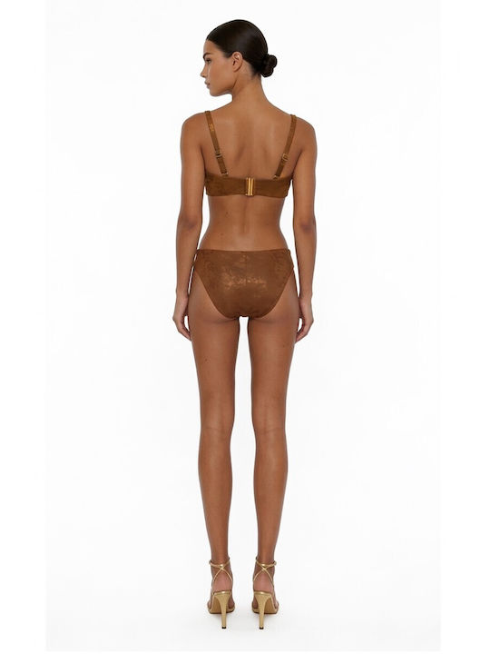 Strapless Bikini Top Brown