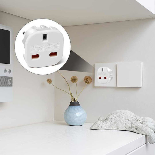 Ancus Steckdosenadapter von Großbritannien nach Griechenland