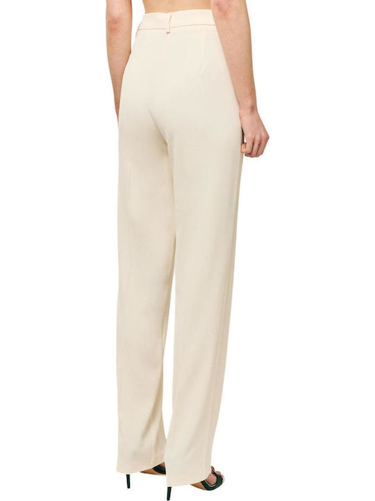 Women's Ecru Suit in Straight Leg