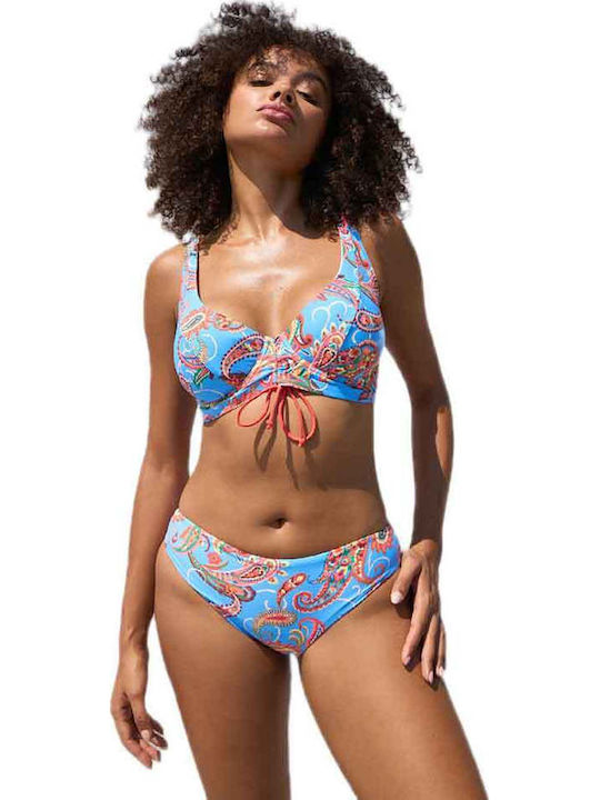 Slip Bikini Inferioare Albastru Deschis