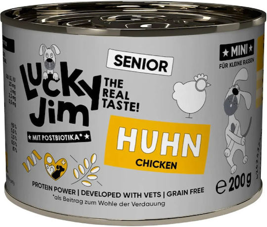 Lucky Jim Wet Food For Elderly Dogs With Chicken Salmon And Carrot 200gr