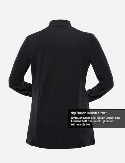 strongAnt Chef Jacket Female Black With Long Sleeve