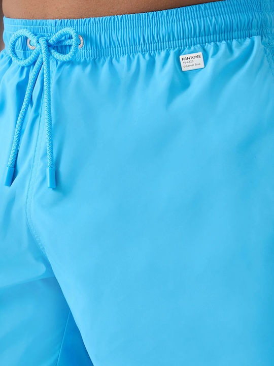 St Barth Lighting Pantone Men's Swimwear Shorts Acqua Blue